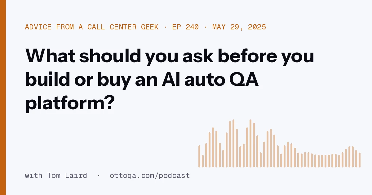 What should you ask before you build or buy an AI auto QA platform?